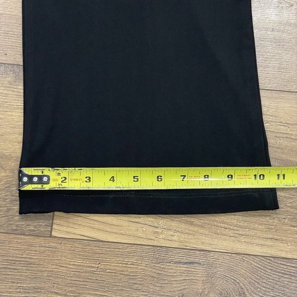 Frank Lyman Pants Womens Size 14 US Black Wide Leg Stretch Pull-On Elastic Waist - Picture 12 of 12